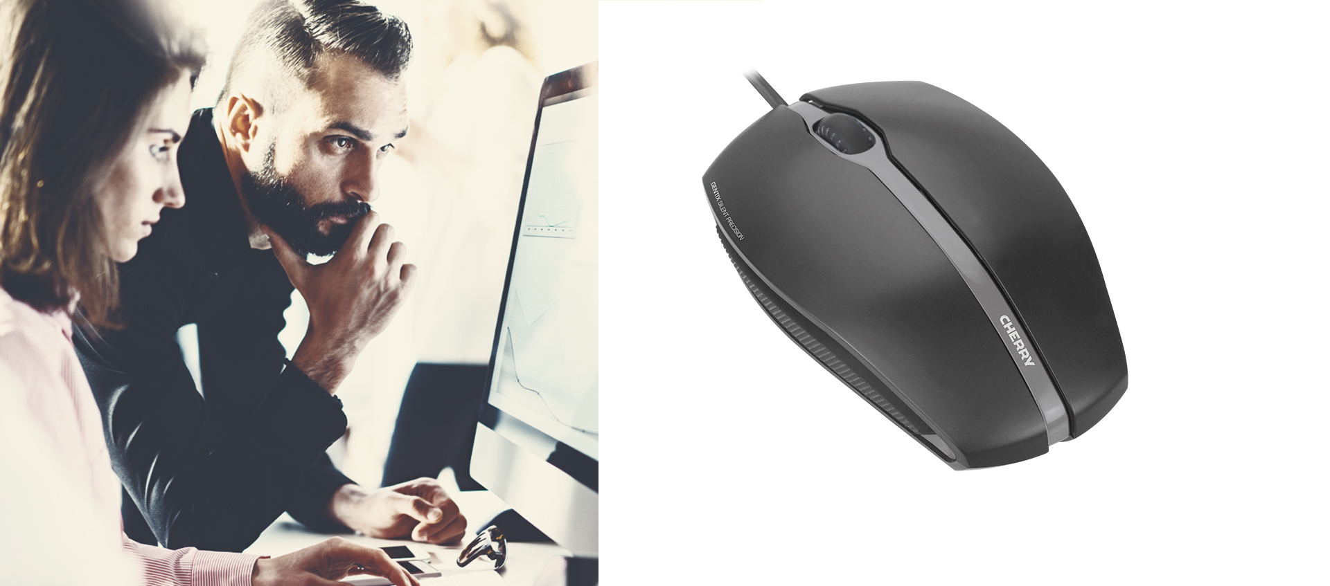 Cherry Maus Gentix Silent (JM-0310-2) schwarz
