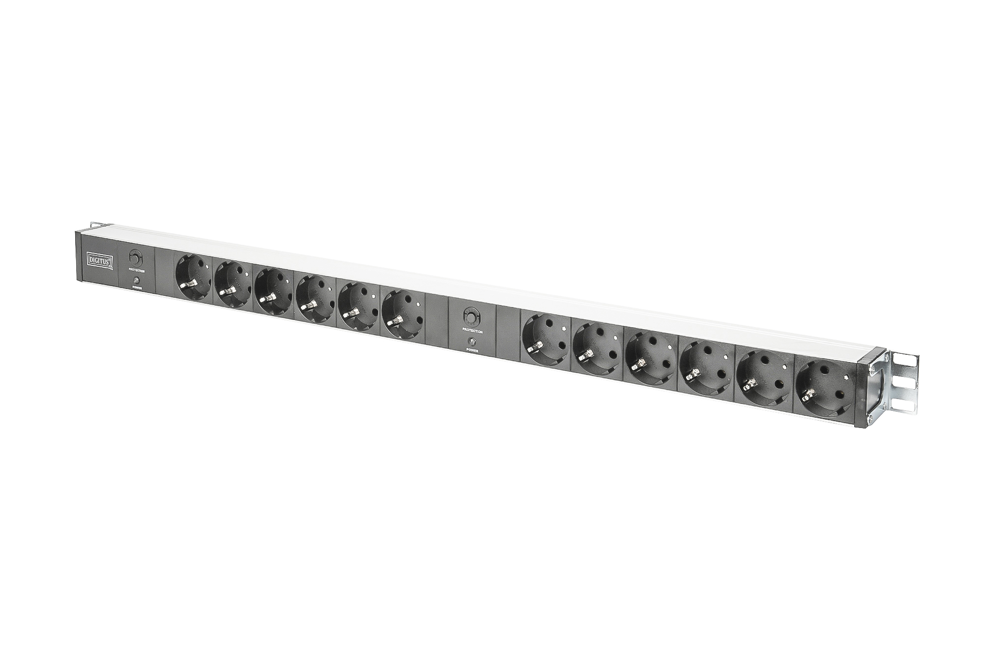 DIGITUS DN-95405 Steckdosenleiste 12-fach Schutzkontaktsteckdose