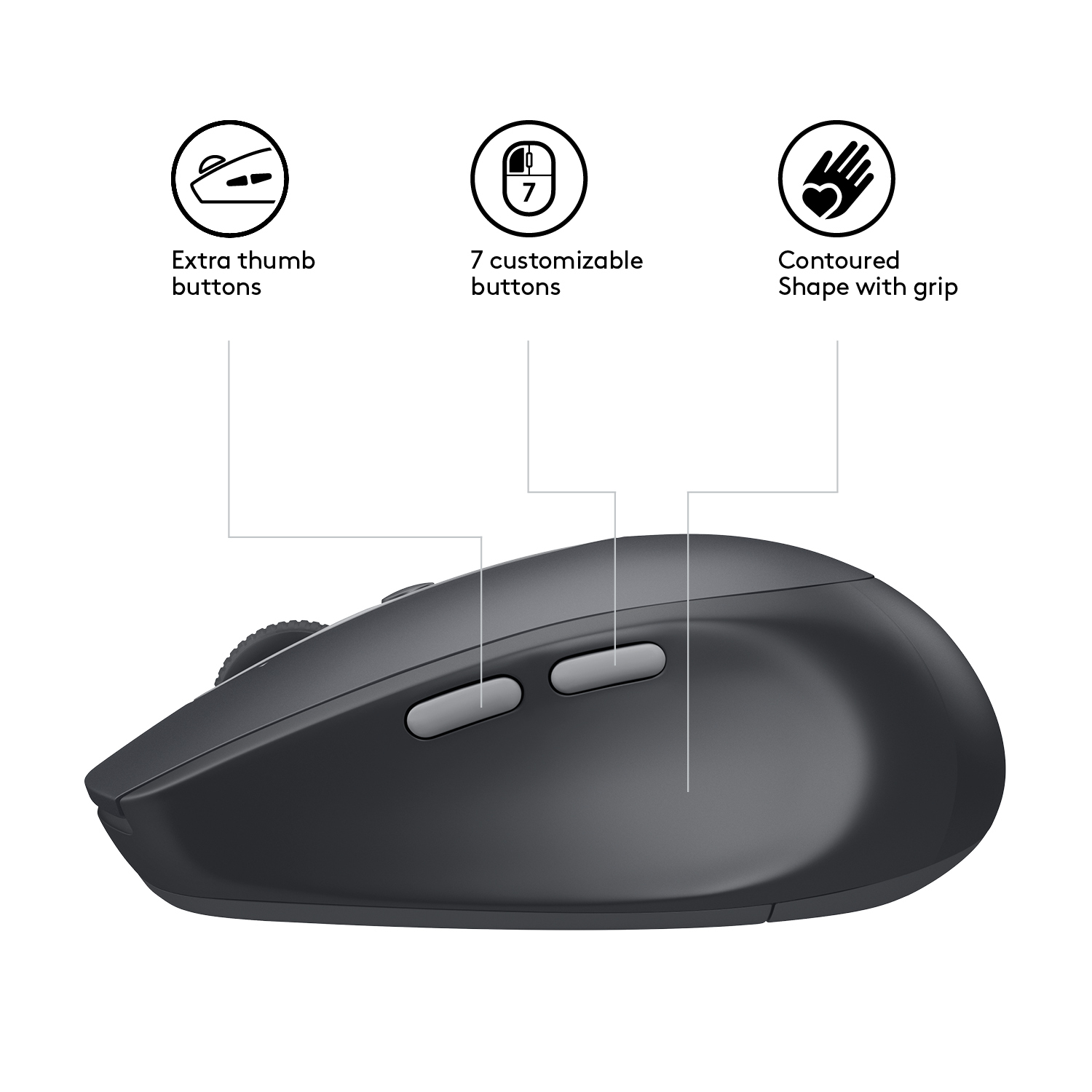 Logitech Maus M590, graphit