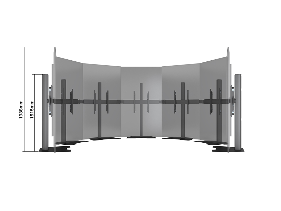Galerie, Drehkreuz, Schaukelung, Rundrahmen, akustische Schüssel