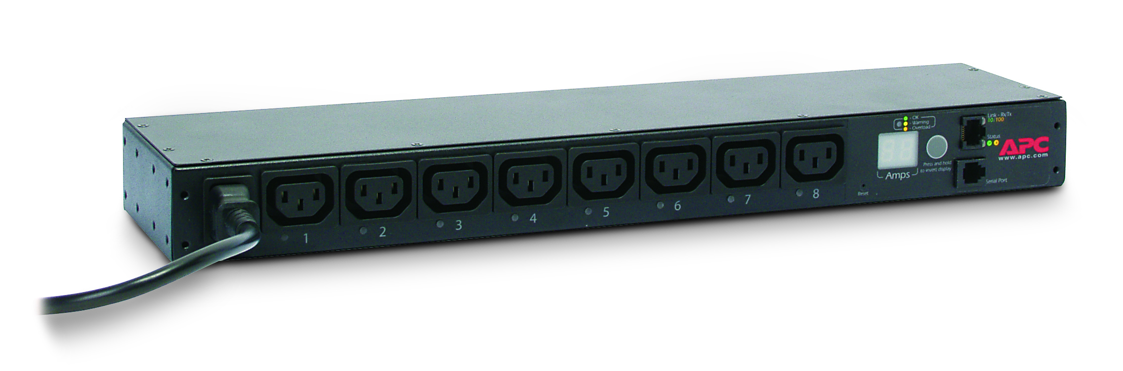 APC AP7920B - RACK PDU, SWITCHED, 1U, 12A/208V, 10A/230V, (8)C13