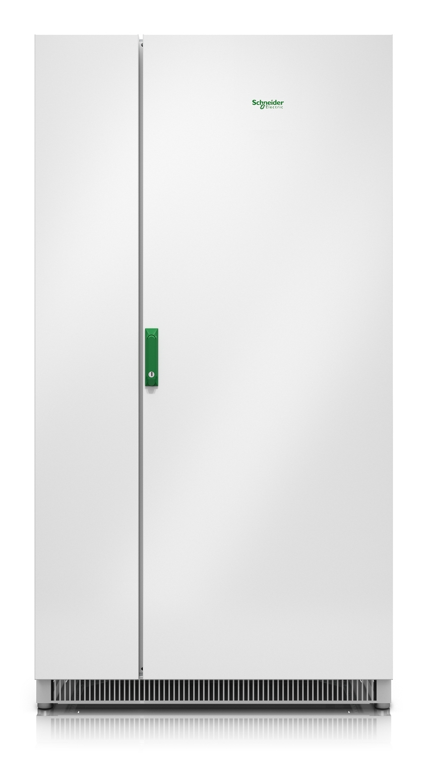 kühlschrank, doppeltür, grüne griff, grüne griffleiste, Schneider Electric