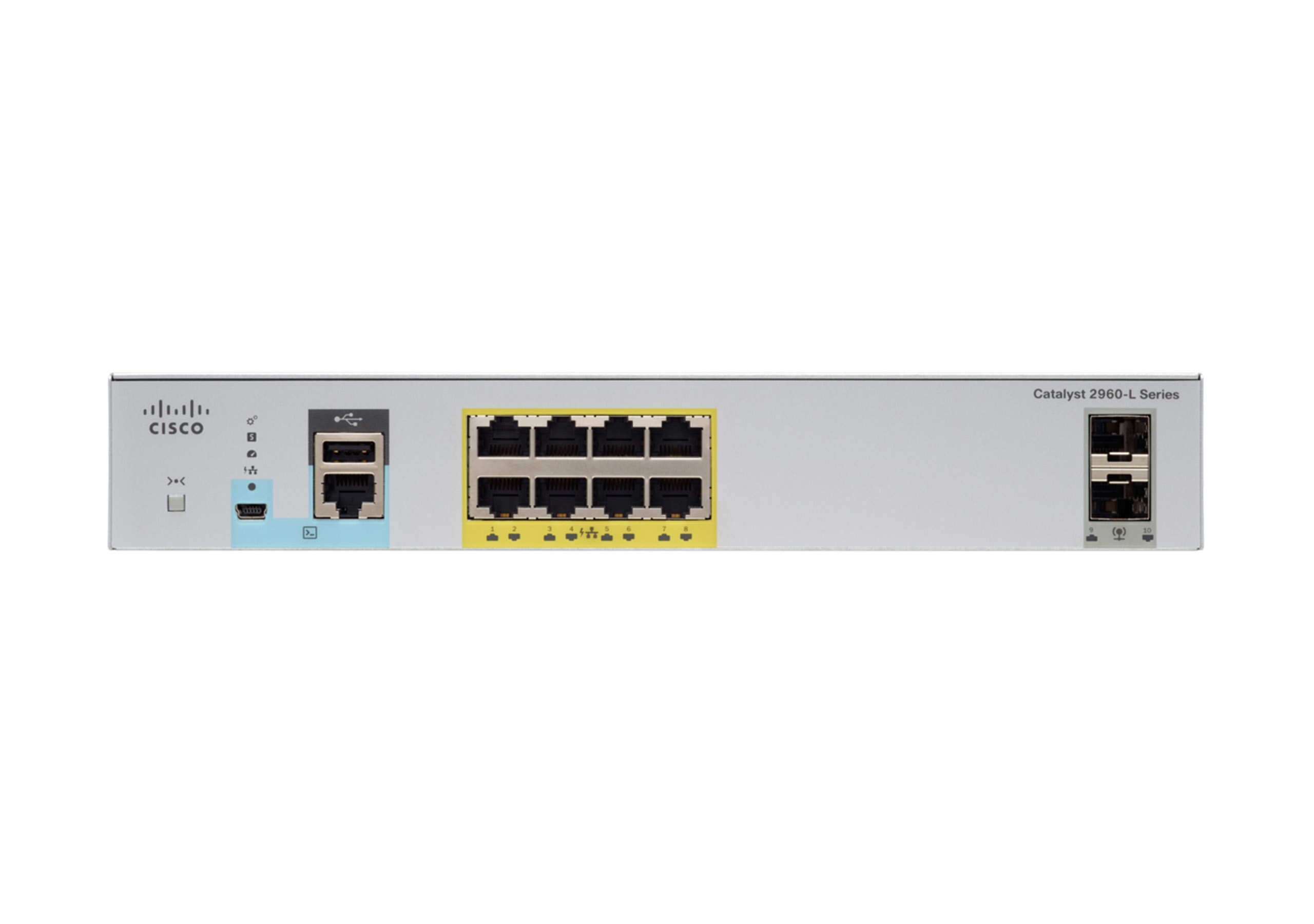 Cisco Catalyst 2960-CX Switch 1GbE LAN Base 08x1G+2xSFP+2x1G L3 managed  WS-C2960CX-8TC-L