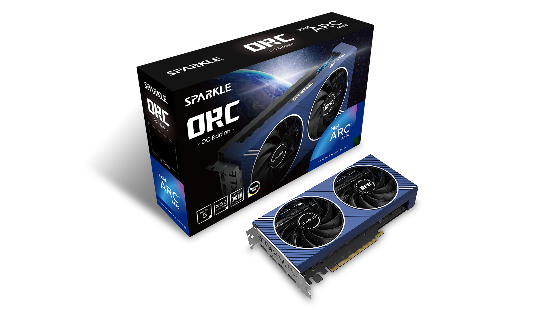VGA Sparkle intel ARC SA580C-8GOC A580 ORC OC 8GB GDDR6