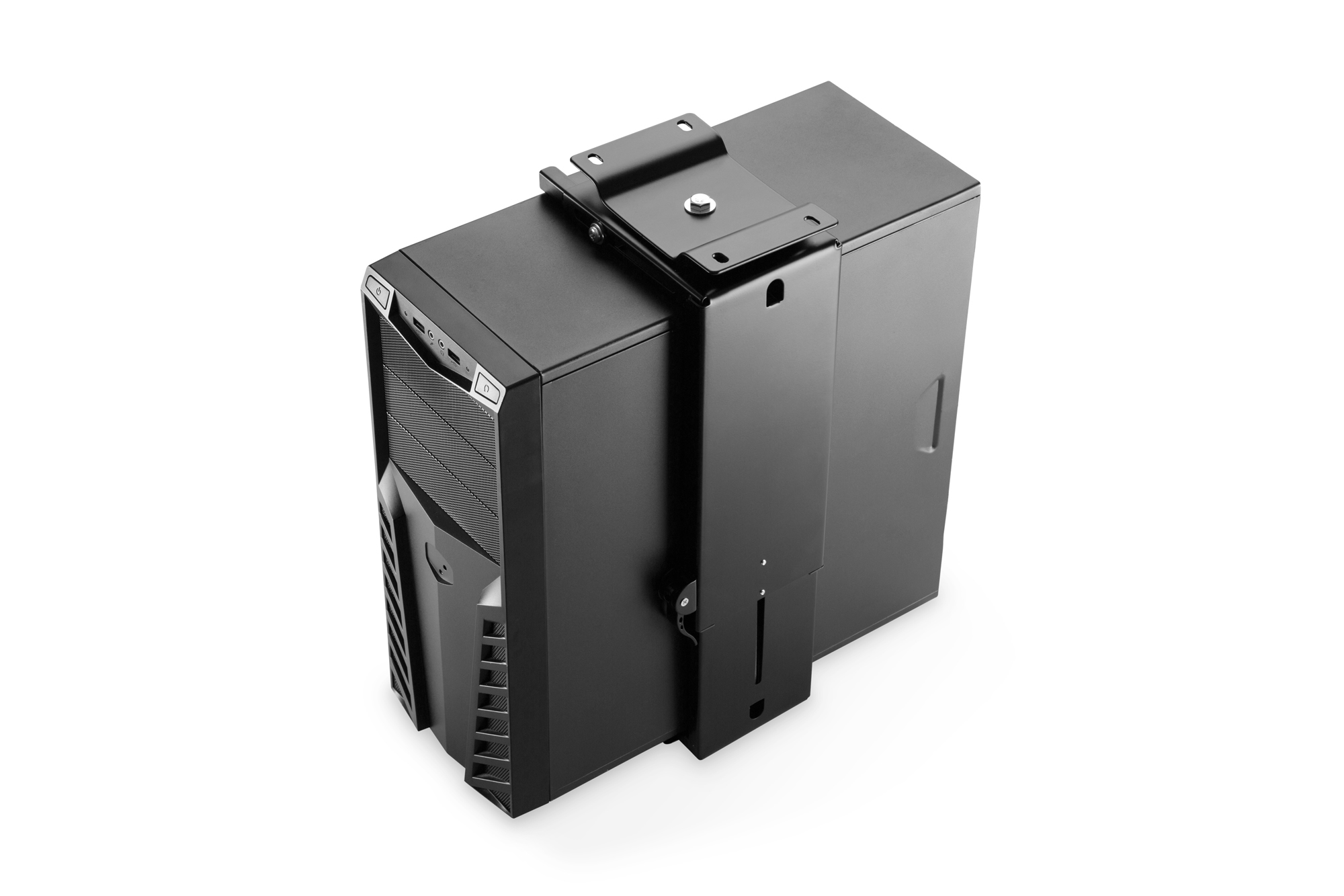 DIGITUS DA-90411 Universal PC-Halterung für Schreibtischmontage mit Easy-Locking