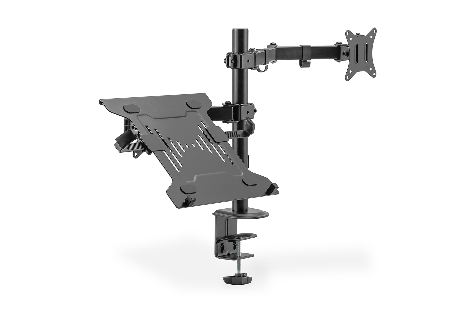 DIGITUS DA-90436 Universal Monitorhalter mit Notebookhalterung