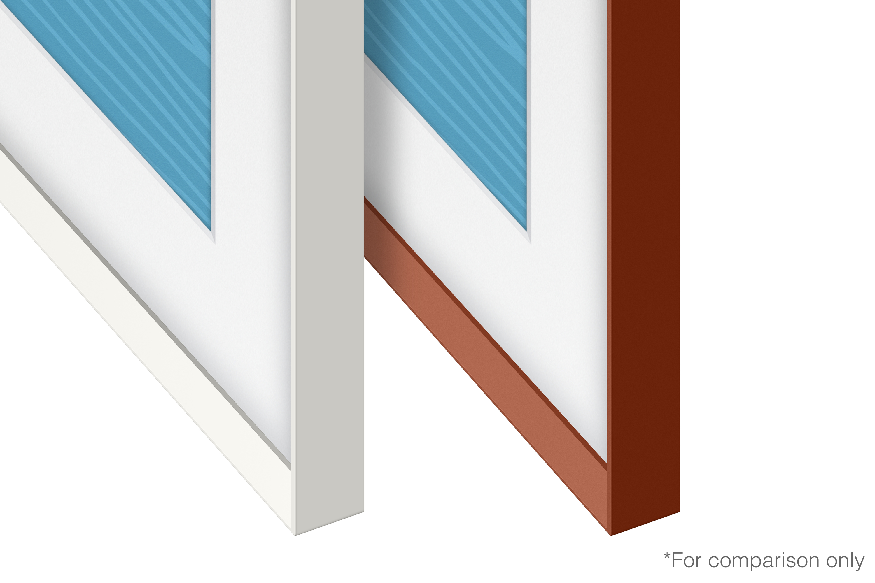 Samsung TV Z Wechselrahmen Terracotta abgeschrägt für 65" Frame-TV