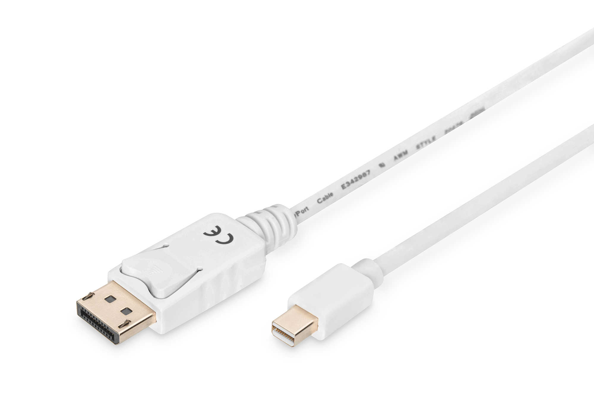 DIGITUS AK-340102-010-W DisplayPort Anschlusskabel, mini  DP - DP St/St, 1.0m