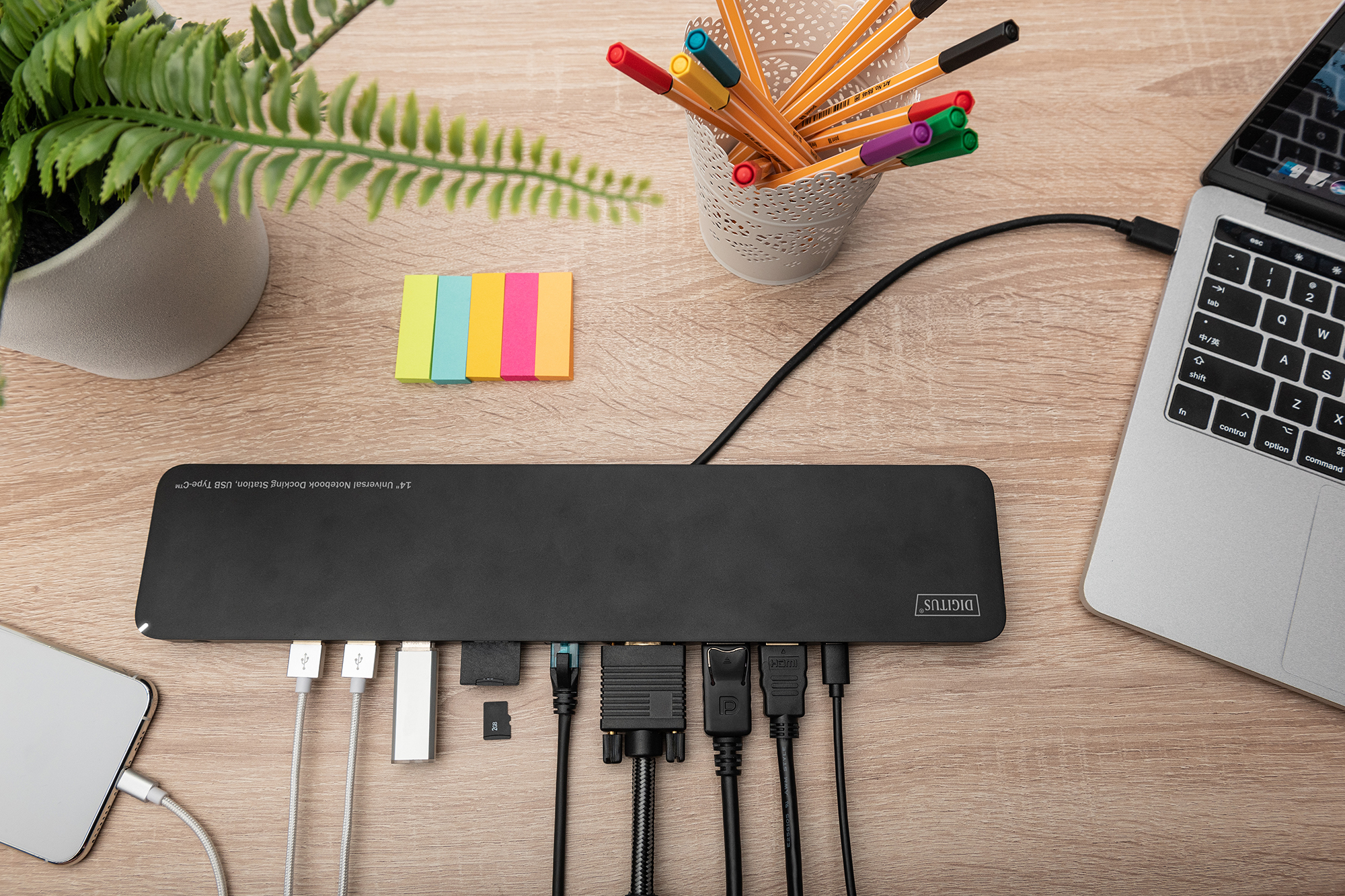 DIGITUS DA-70868 14" Universal Docking Station, USB Type-C™