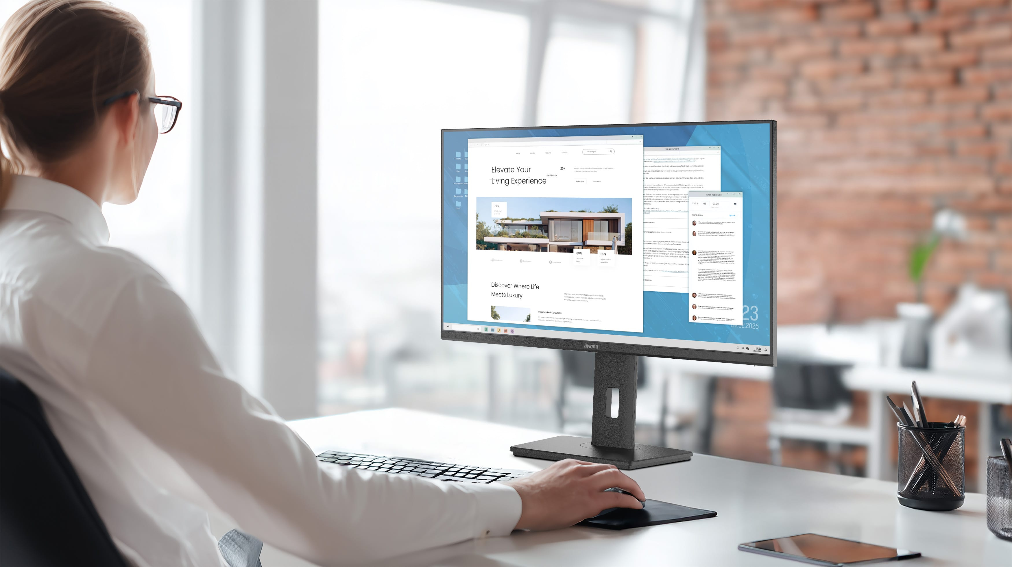 Moebel, Tabelle, Schreibtisch, Computer-Tastatur, Überwachen