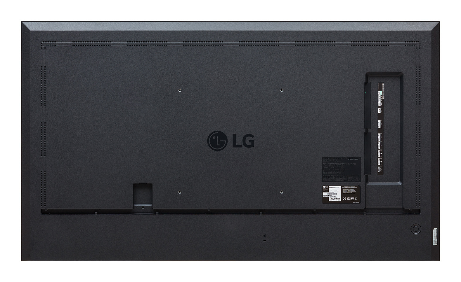Fernsehbildrückseite, LG, Rückseite Anschlüsse, schwarzer Monitor, großer Bildschirm