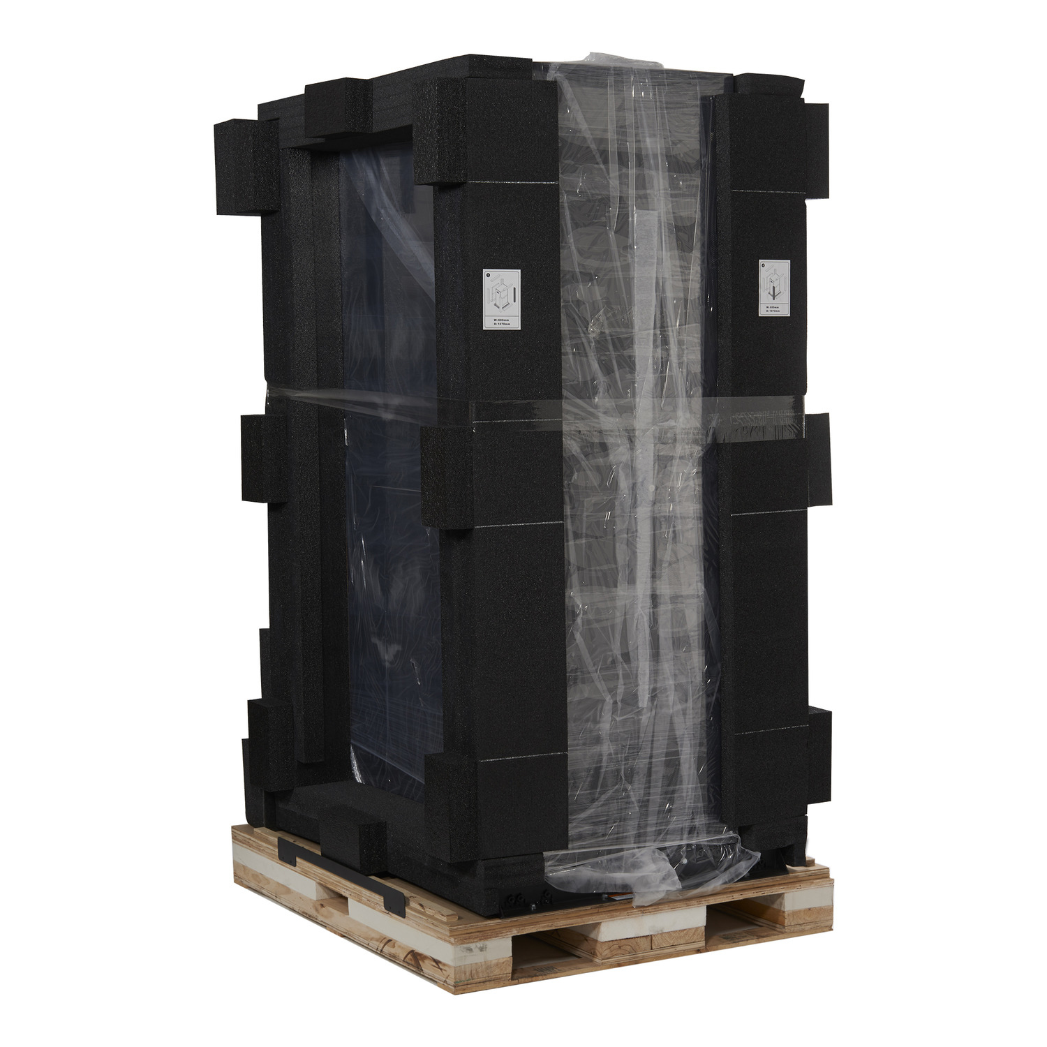 kühlgerät, schutzhülle, kunststoffverpackung, palette, transportverpackung