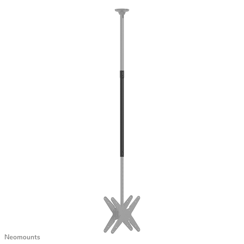 Neomounts Verlängerungsrohr für Deckenhalterung - Verbinder für Verlängerungsrohr - Polklemme - -25,4 mm (-1 Zoll) - -25,4 mm (-1 Zoll) - 100 kg - Schwarz