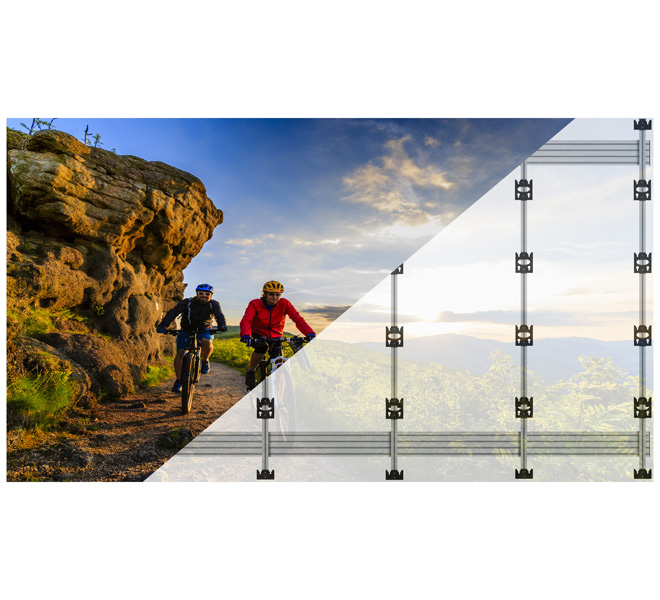 B-TECH SYSTEM X - Wall Mount for INFiLED WP Series 5x5 DVLED Videowalls BT93INFWP-W-5X5/S B-TECH SYSTEM X - Wall Mount for INFiLED WP Series 5x5 DVLED Videowalls BT93INFWP-W-5X5/S