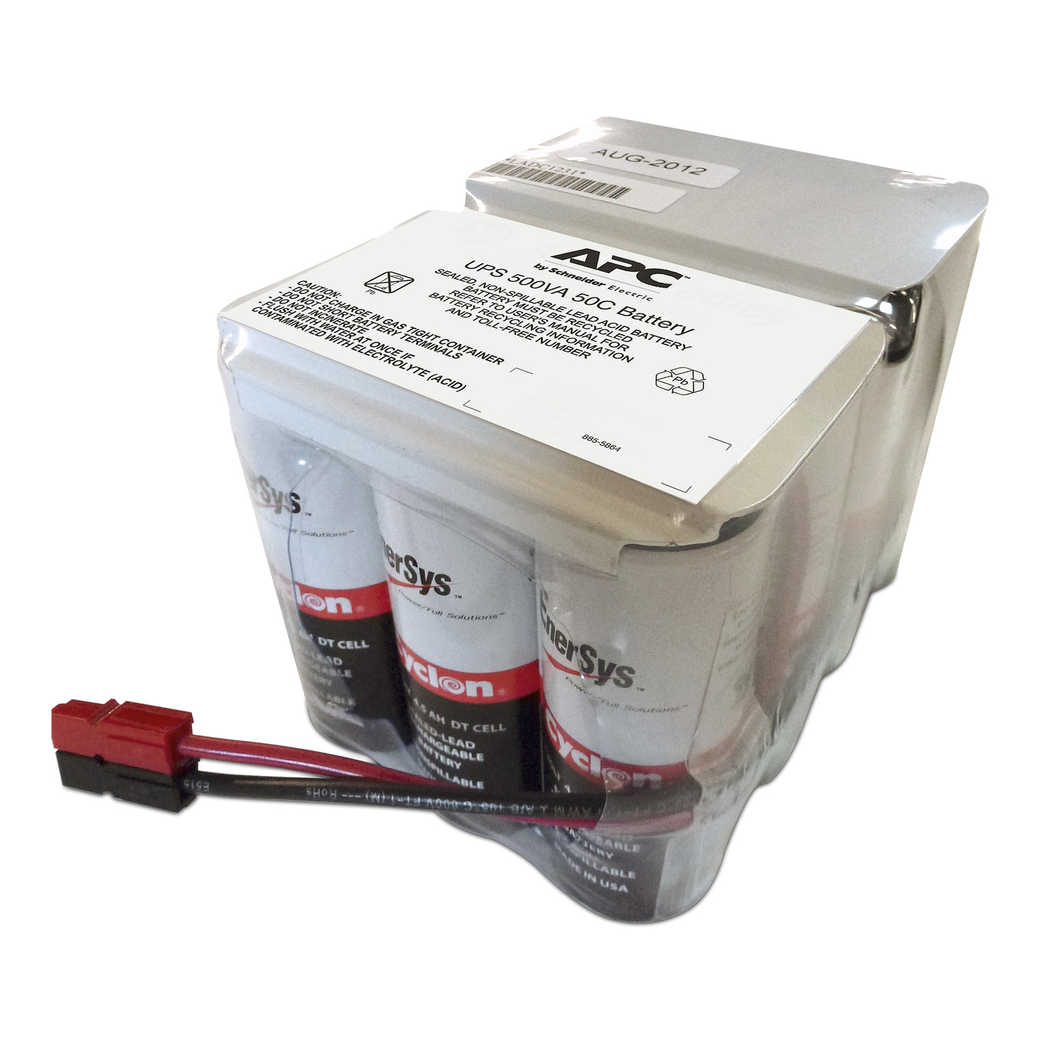 UPS-Batterie, 50C-Batterie, Versiegelte Bleisäure, DC-Batteriepaket, roter Stecker