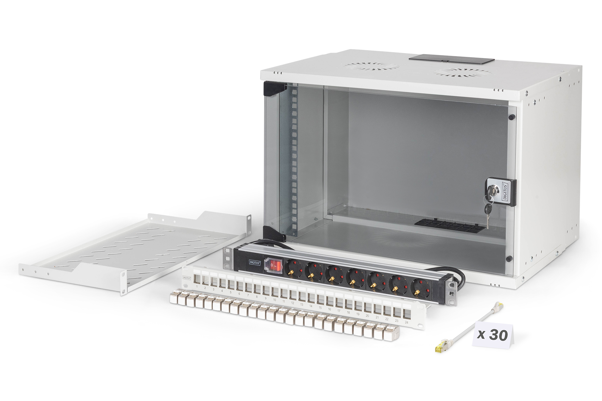 Serverrack, RackMontage, elektrischerRack, Steckdosenleiste, Kabelablage