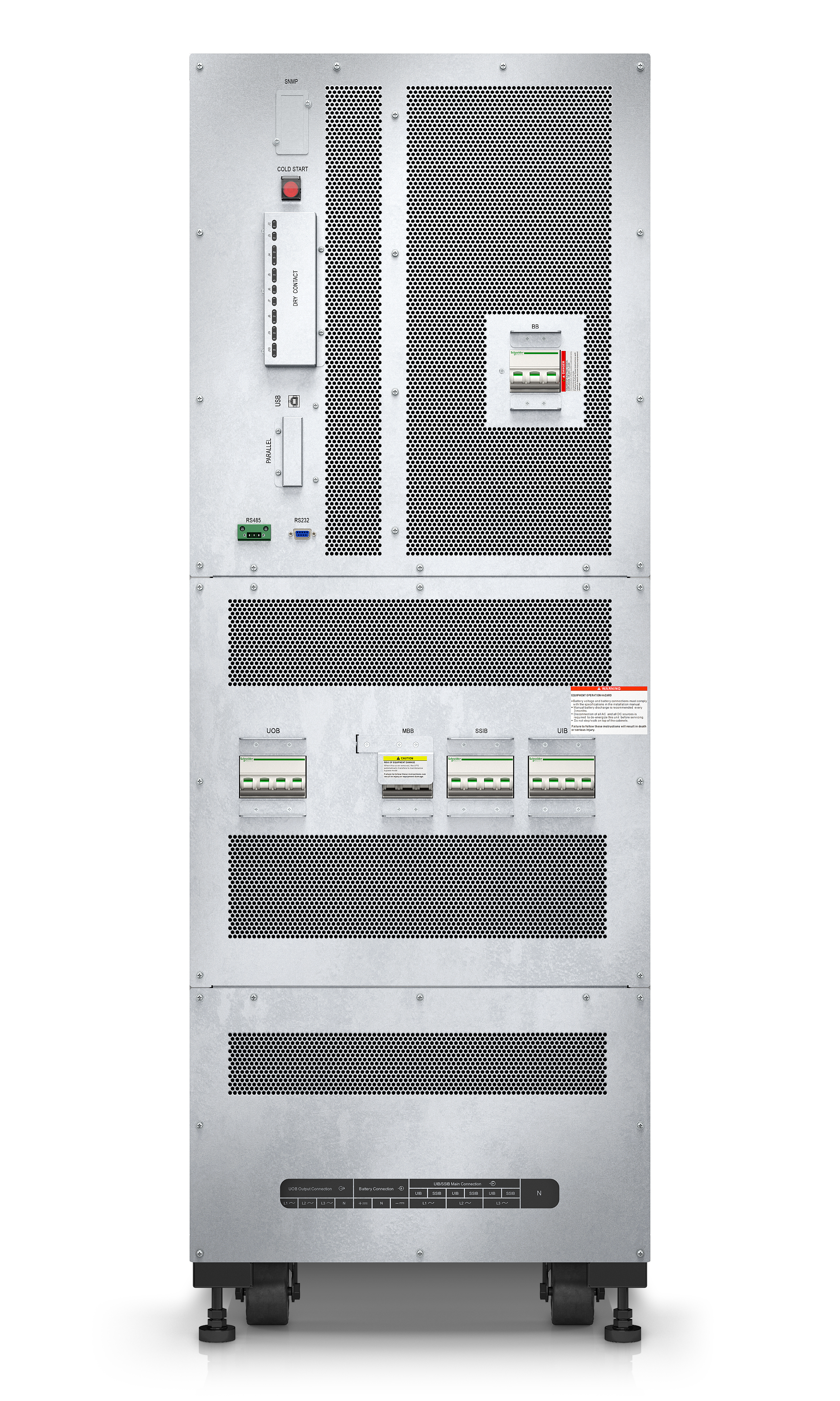 APC E3SUPS30KHB2 - Easy UPS 3S 30 kVA 400V 3:3 UPS, 4 internal 7Ah modular battery strings