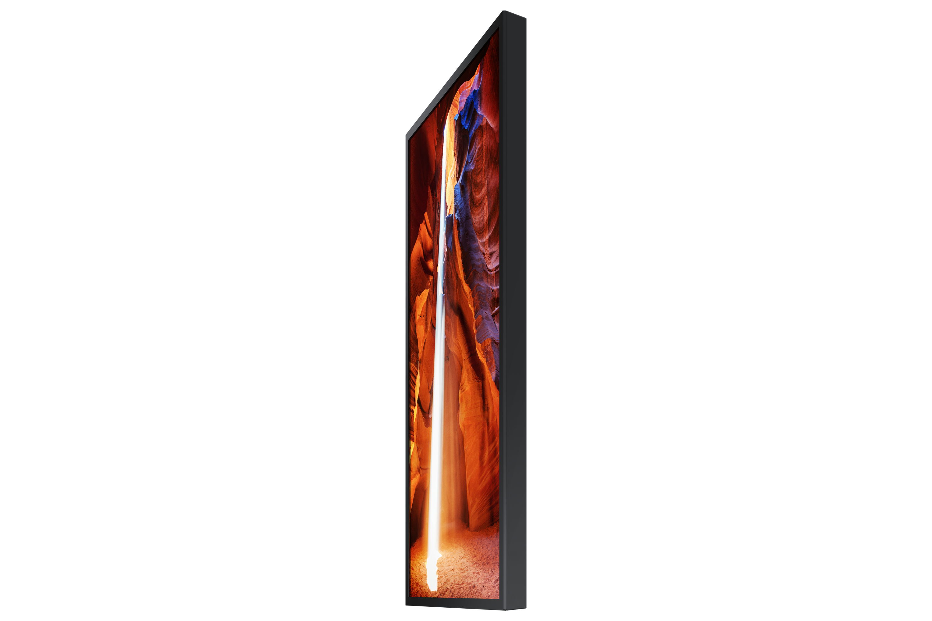 Monitor, LED, Schwarzrahmen, Schlank, Vertikal
