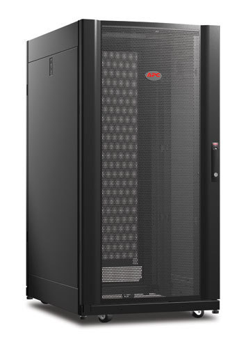 APC NetShelter AV 24U 600mm Wide x 825mm Deep Enclosure with Sides and 10-32 Threaded Rails Black APC NetShelter AV 24U 600mm Wide x 825mm Deep Enclosure with Sides and 10-32 Threaded Rails Black