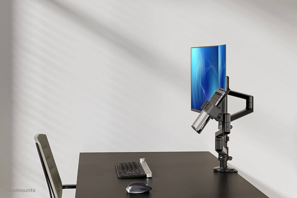 Neomounts Monitor-/Notebook-Tischhalterung - Notebook- & Monitorarm - Schwarz - Stahl - 29,5 cm (11.6") - 43,9 cm (17.3") - 68,6 cm (27")