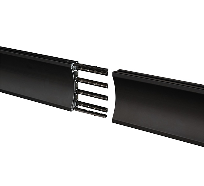 B-TECH SystemX Horizonzal Leiste 1,50m BT8390-150/B  black