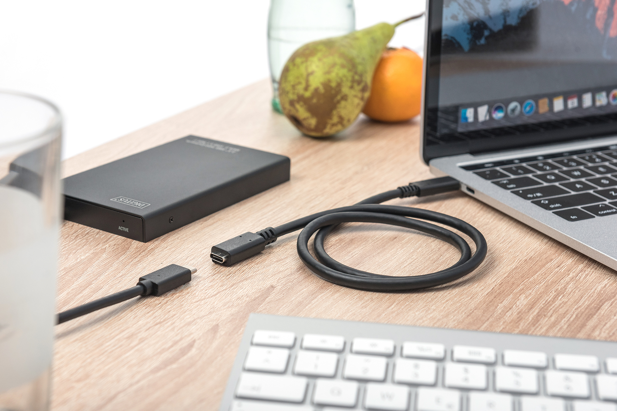 externes Festplattenlaufwerk, Desktop-Festplatte, USB-C, Elektronikzubehör, schwarz rechteckigeBox