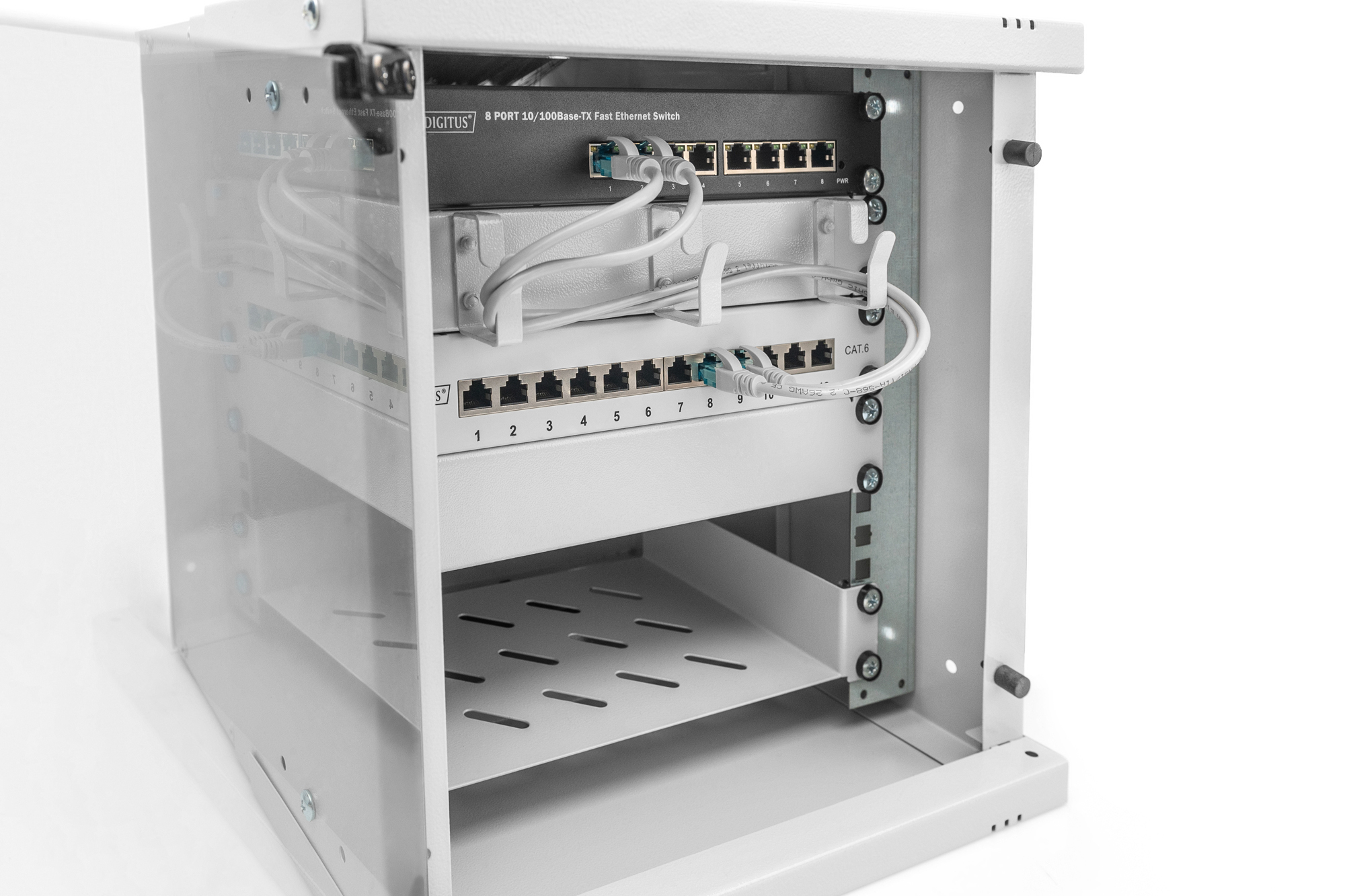 Switch, Netzwerk, Rack-montage, Ethernet, Kabel