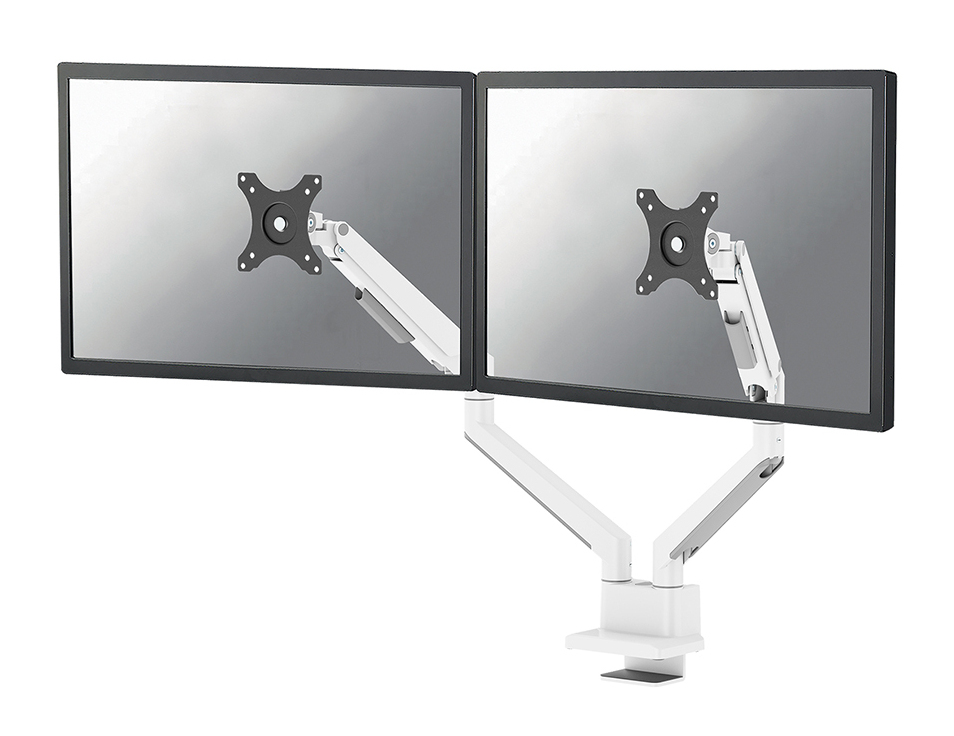 Neomounts DS70-250WH2 Monitorarm 17-32" - Gasfeder - Topfix - 180°-Stopp Neomounts DS70-250WH2 Monitorarm 17-32" - Gasfeder - Topfix - 180°-Stopp