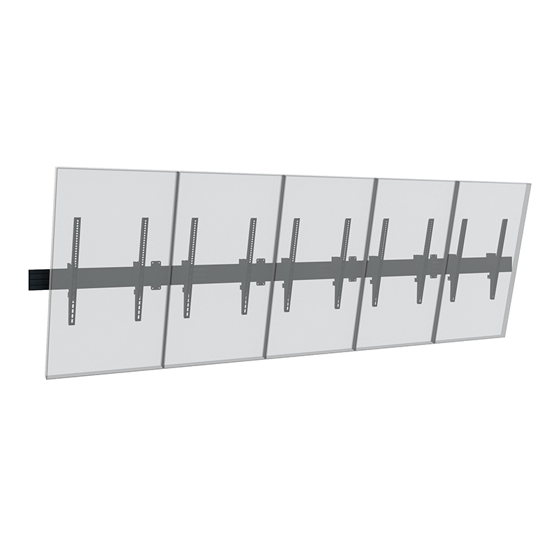 Monitorhalterung, Mehrfachhalterung, Wandmontage, Metall, für fünf Monitore