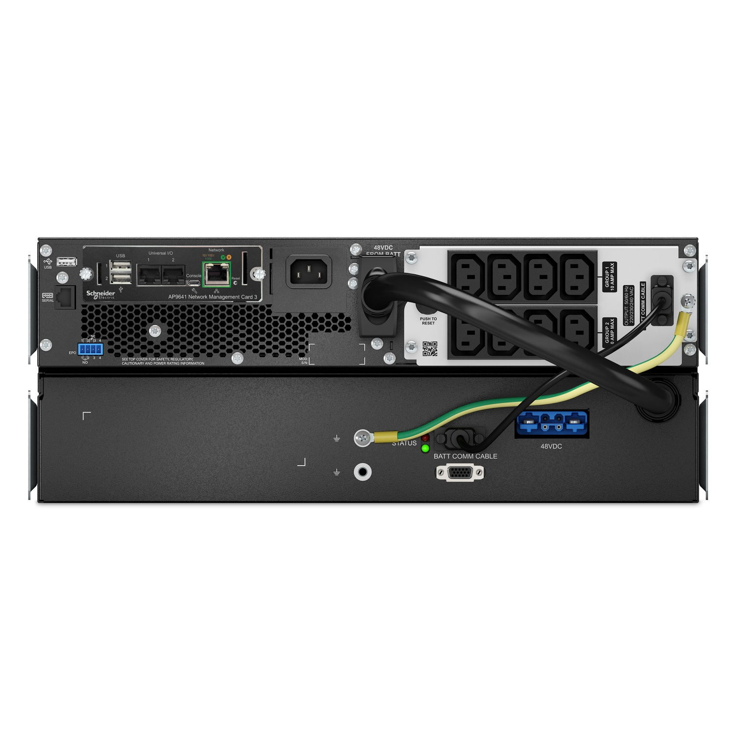 Server, Power supply, Rackmount, Rear ports, Networking card