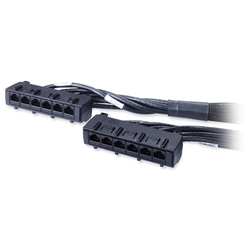APC DDCC6-050 - Data Distribution Cable, CAT6 UTP CMR 6XRJ-45 Black, 50FT (15.2M) APC DDCC6-050 - Data Distribution Cable, CAT6 UTP CMR 6XRJ-45 Black, 50FT (15.2M)