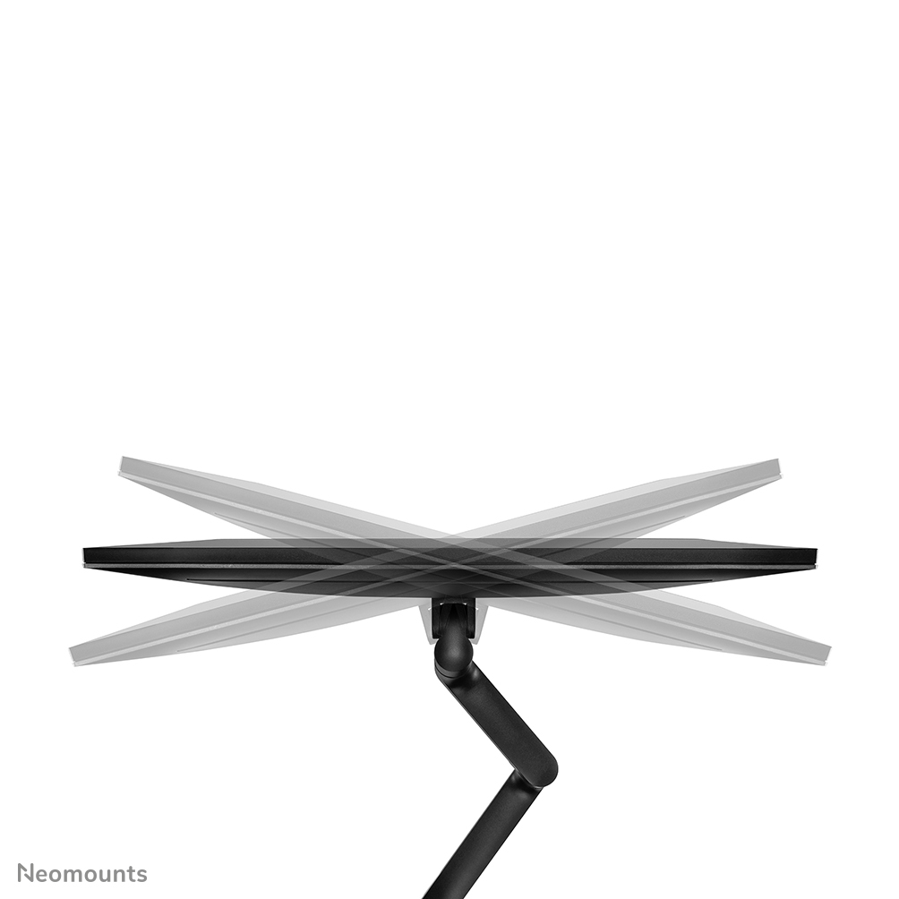 Neomounts Monitor-Tischhalterung - Klemme /Bolzen - 8 kg - 43,2 cm (17") - 68,6 cm (27") - 100 x 100 mm - Schwarz