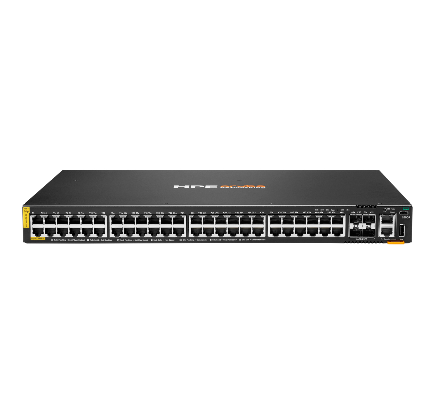 switch, Netzwerk, Rackmount, 48-Port, PoE