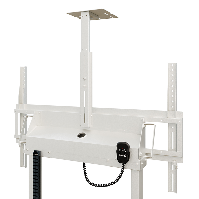 TV-Halterung, Deckenhalterung, Schienenhalterung, verstellbarer Arm, Durchlassloch