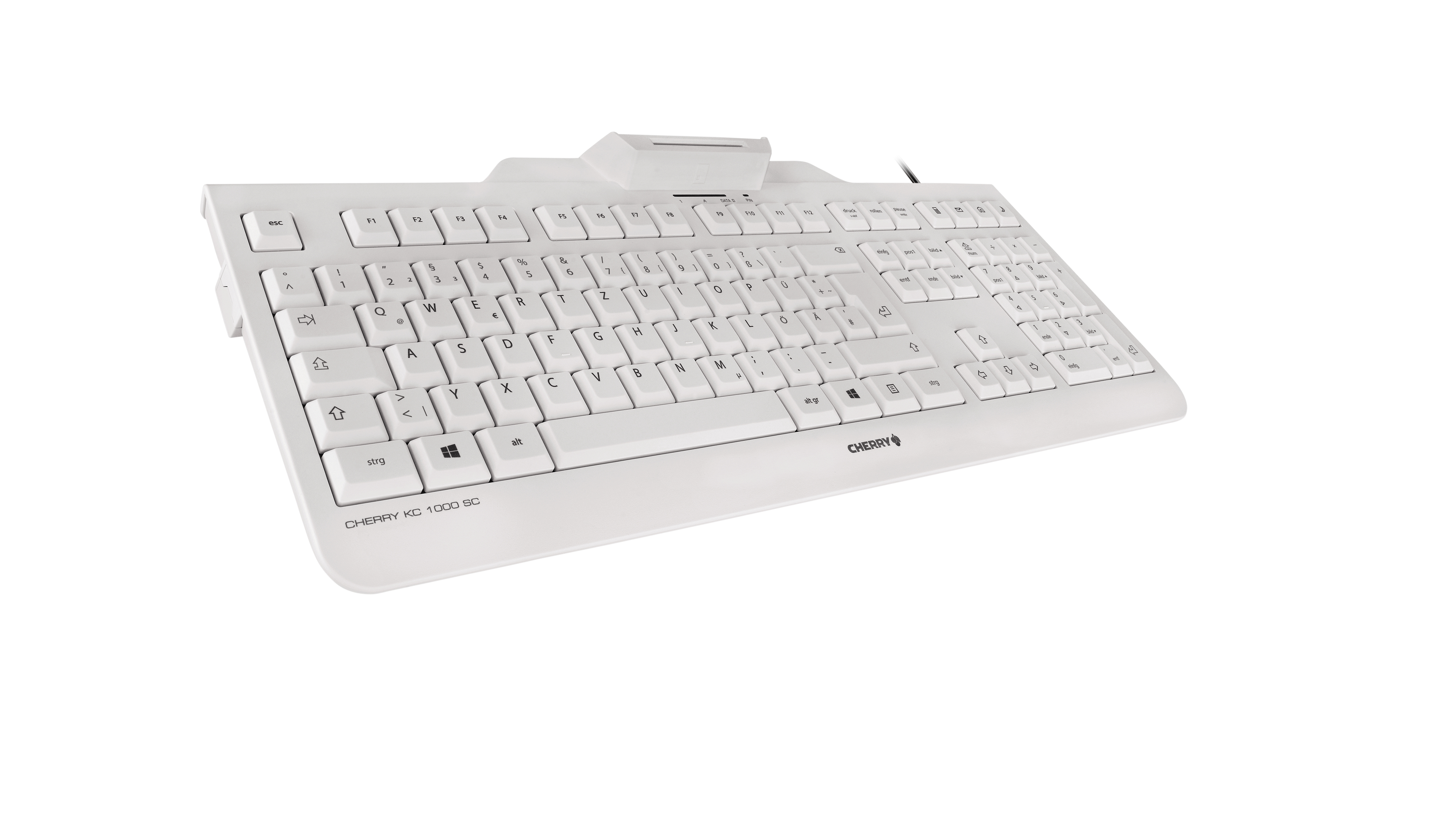 Cherry KC 1000 SC - Tastatur - Deutsch - Pale