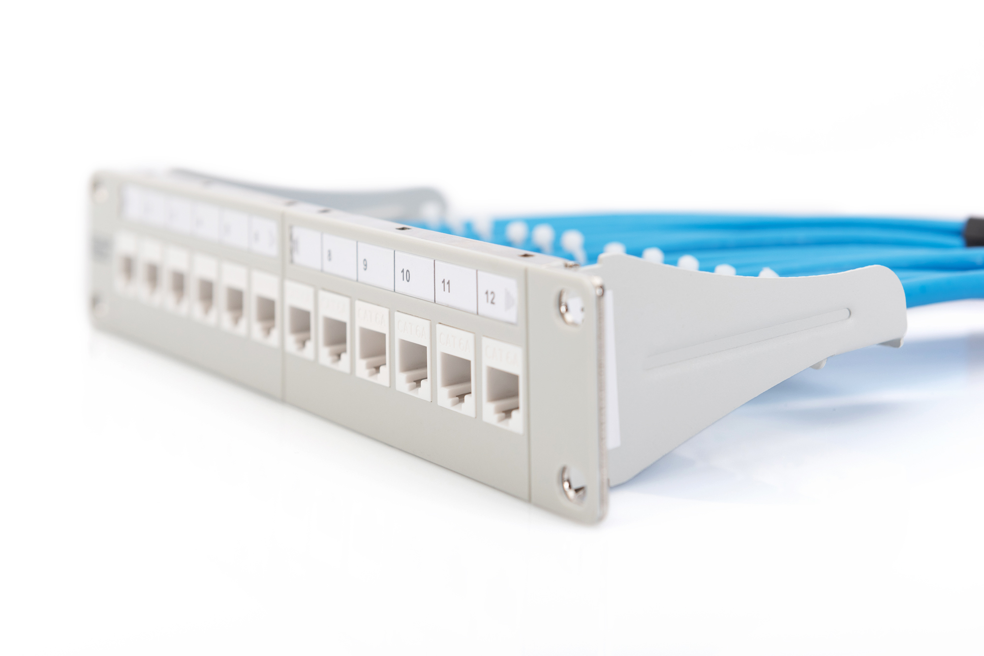 Patch panel, RJ45, Ethernet, Cat5e, LAN-Kabel
