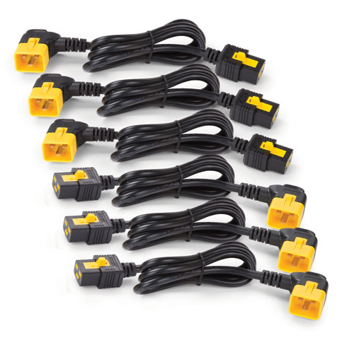 APC AP8712R - Power Cord Kit (6 ea), Locking, C19 to C20 (90 Degree), 0.6m APC AP8712R - Power Cord Kit (6 ea), Locking, C19 to C20 (90 Degree), 0.6m