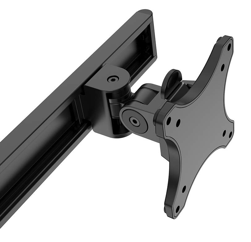 Neomounts Select Desk Mount double display crossbar topfix clamp