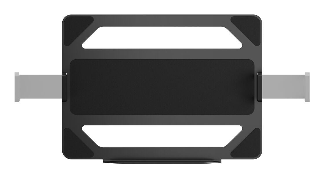Tablet-Halterung, Schwarz, Wandmontage, Metallrahmen, Gepolsterte Auflage