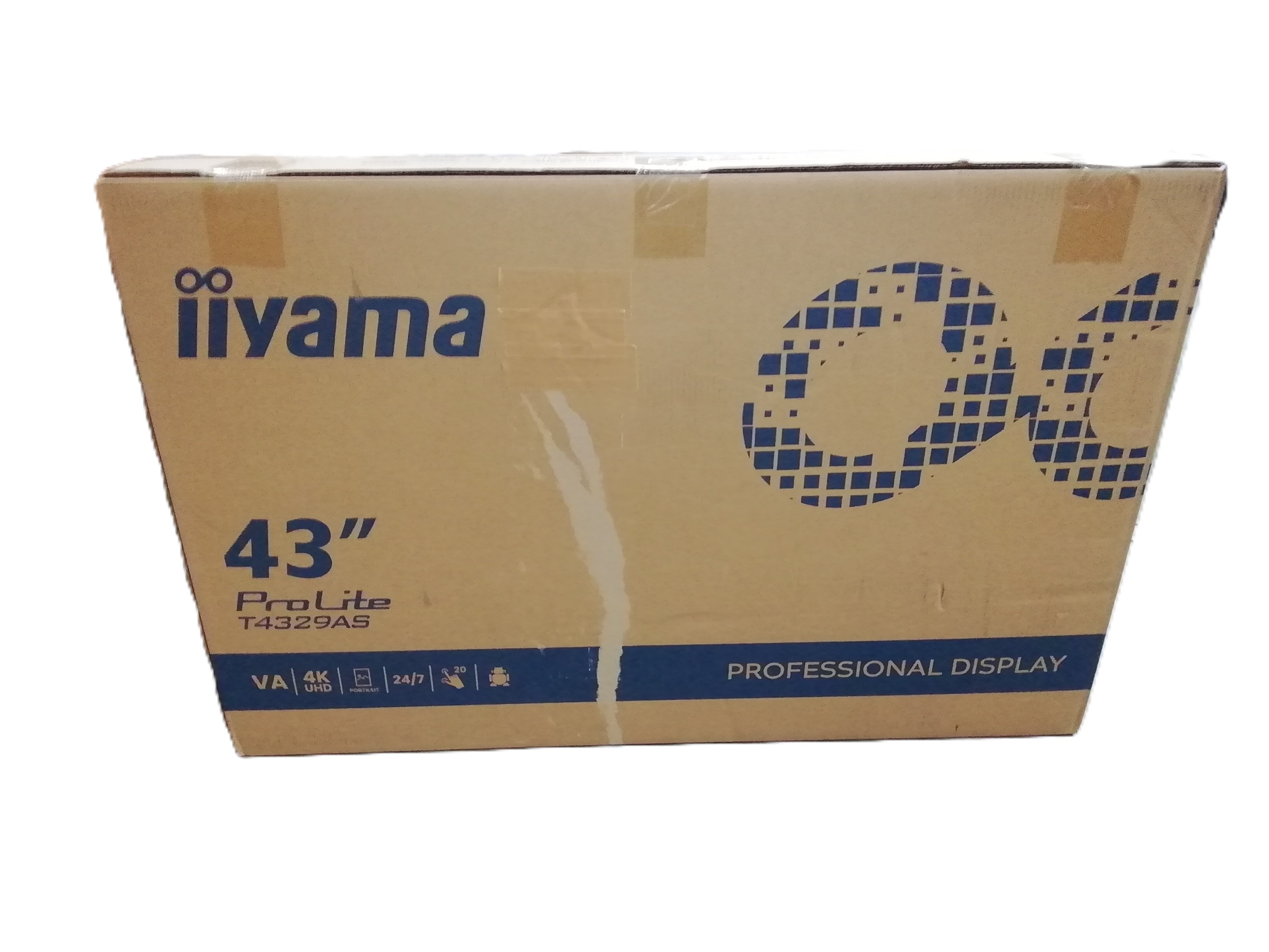 monitor, 43 Zoll, LED, professioneller Bildschirm, Verpackung