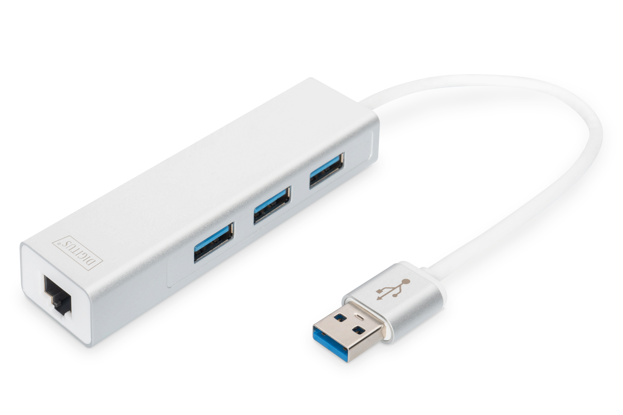 USB-Hub, 5-Port, USB 3.0, Aluminium, Kabel enthalten