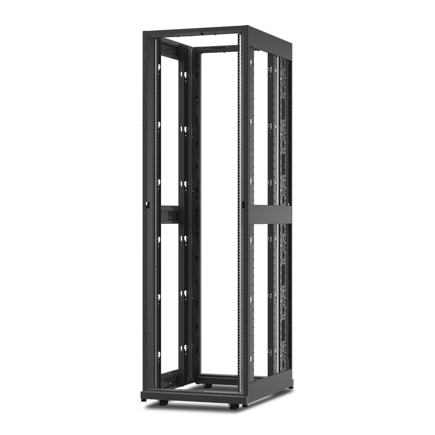 Server rack, 19 Zoll Rack, Stahlrahmen, Netzwerkschrank, Rollbare Standfüße