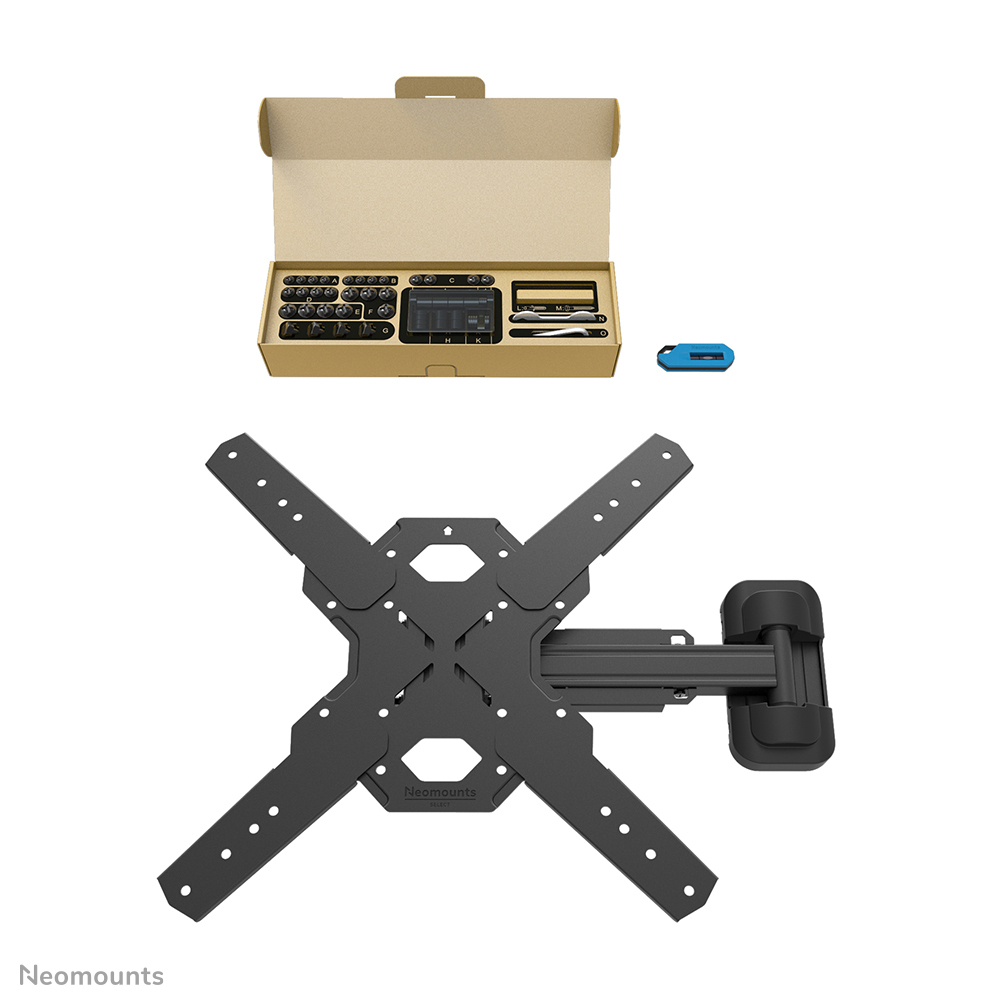 Neomounts Select TV-Wandhalterung - 81,3 cm (32 Zoll) - 165,1 cm (65 Zoll) - 100 x 100 mm - 400 x 400 mm - -2 - 12 Grad  - Schwarz