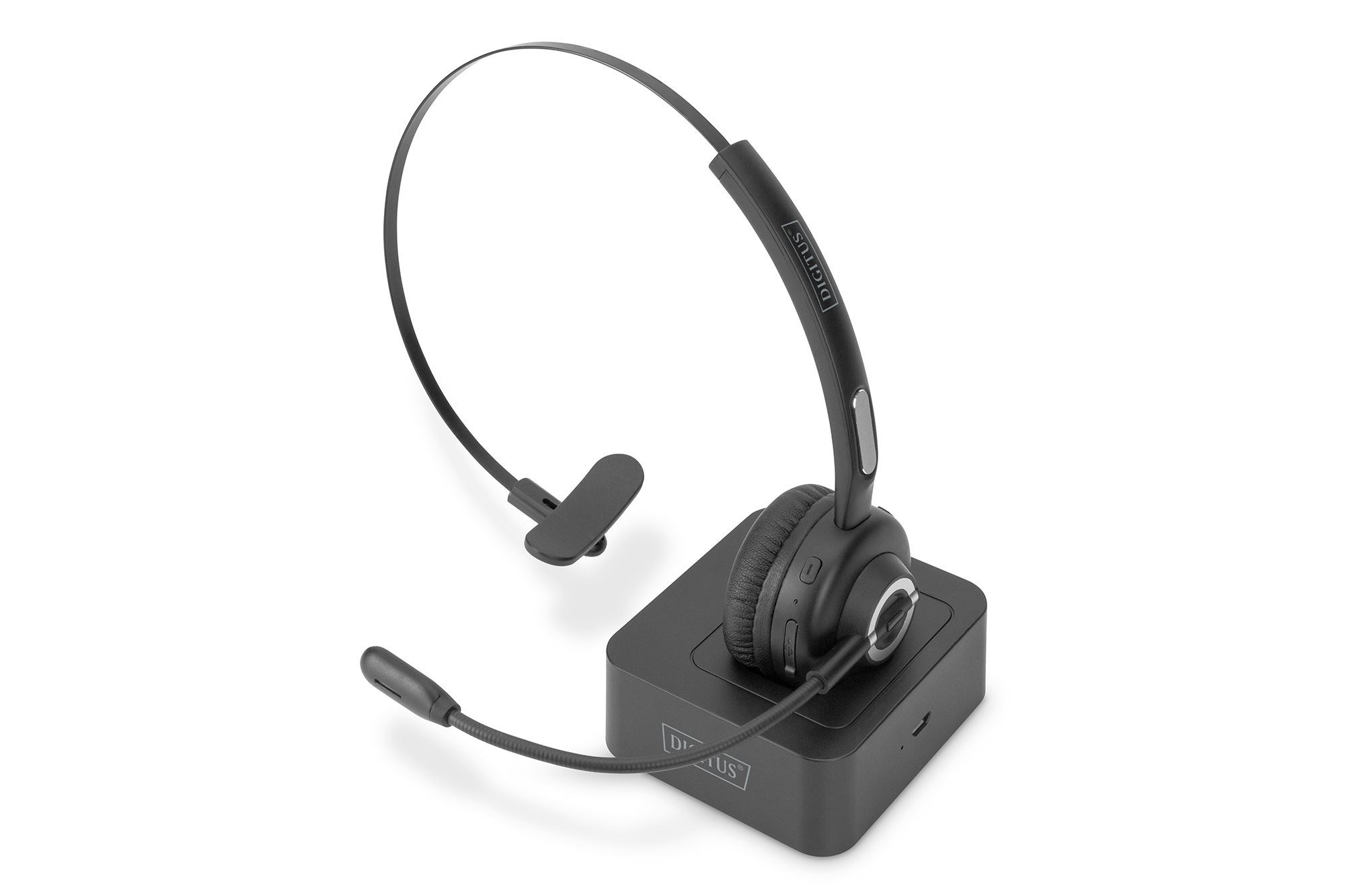 DIGITUS On Ear Bluetooth Headset mit Docking Station