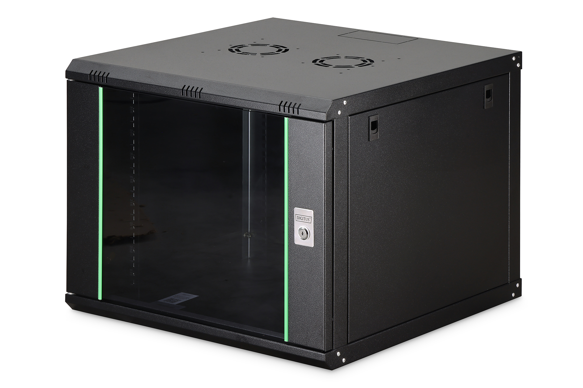 DIGITUS DN-19 09U-6/6-EC-SW Wandgehäuse Dynamic Basic Serie - 600x600 mm (BxT) Kiste, Computerausrüstung, Elektronik, Hardware, Postfach