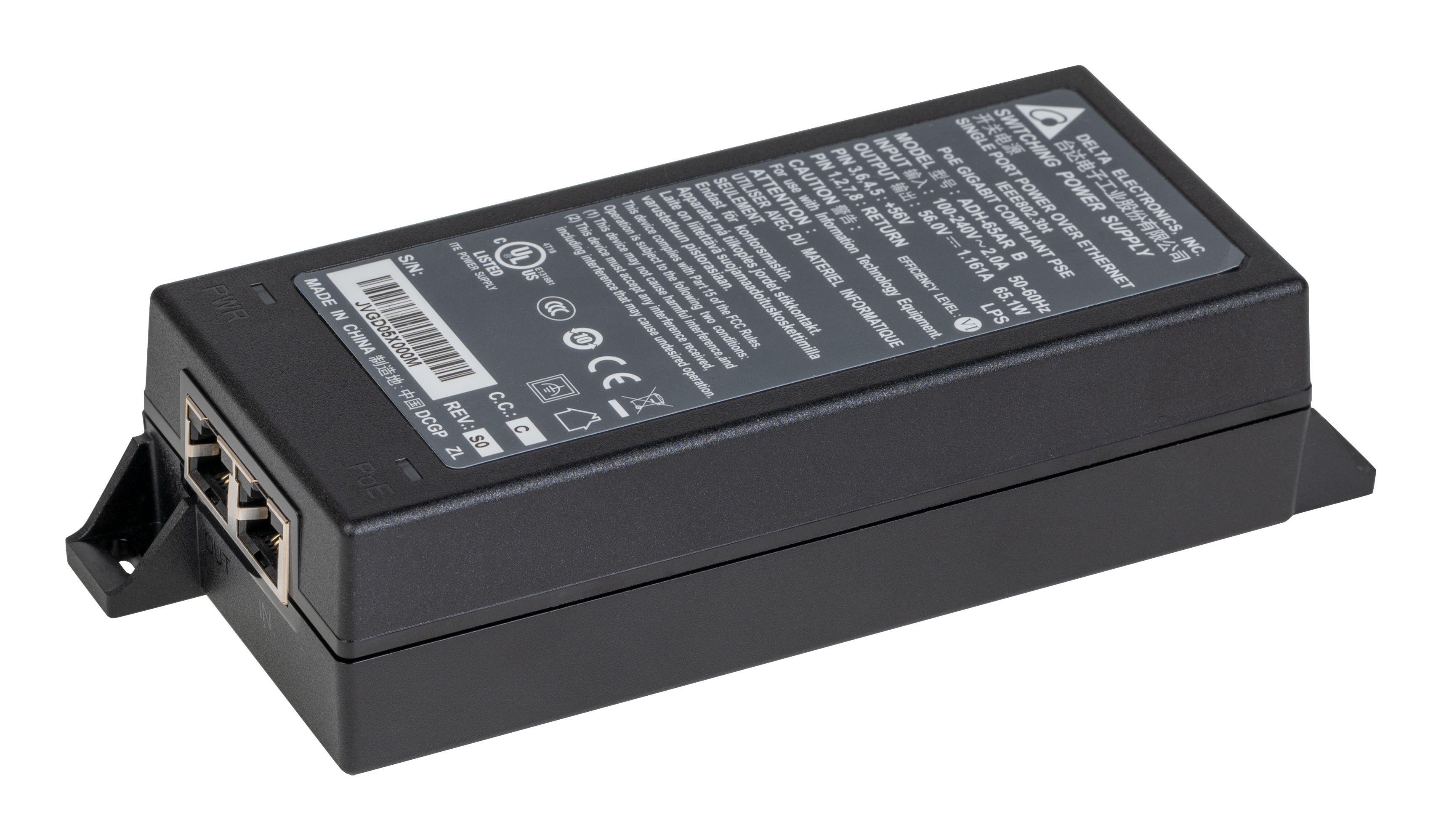 LANCOM Power Injector - GE PoE+ Injector - Wechselstrom 100-240 V Adapter, Elektronik