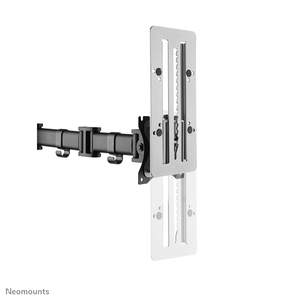 Neomounts höhenverstellbarer Adapter - Silber - 8 kg - 75 x 75,100 x 100 mm - -25,4 mm (-1 Zoll) - -25,4 mm (-1 Zoll) - 177 mm