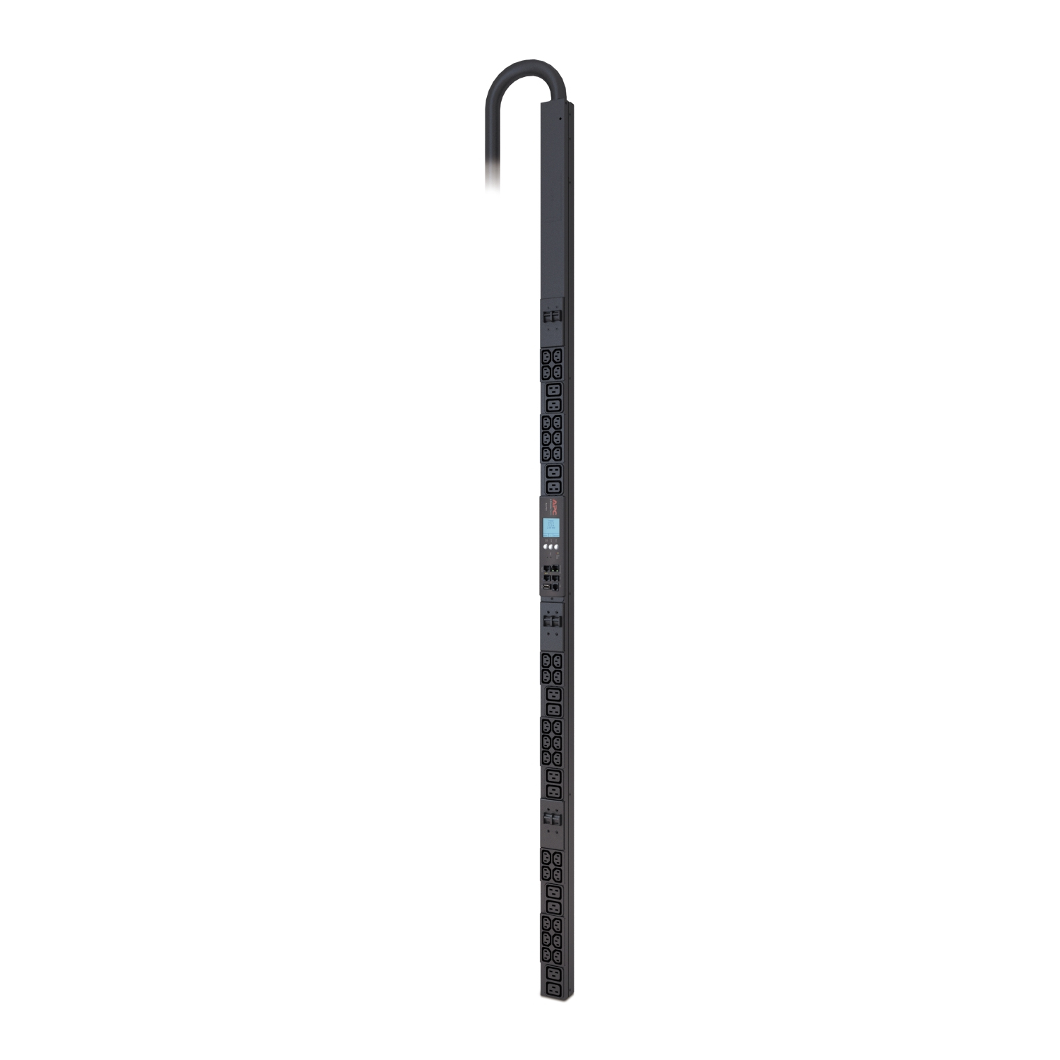 Serveraushub, Rackmount, PDU, Stromverteiler, Schwarz