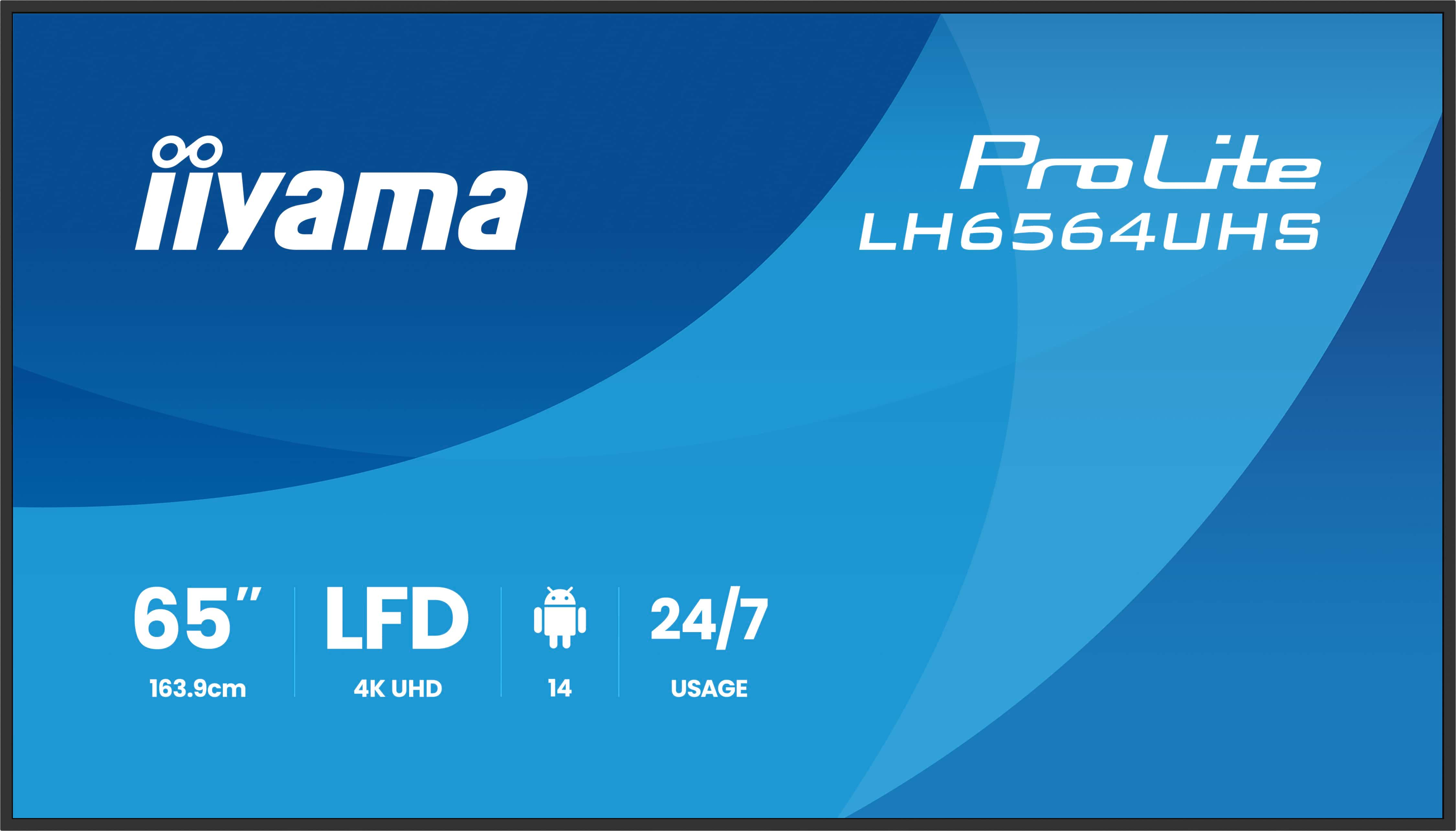 IIYAMA LFD ProLite LH6564UHS-B1AG Text, Computerausrüstung, Bildschirm, Überwachen, Kreditkarte