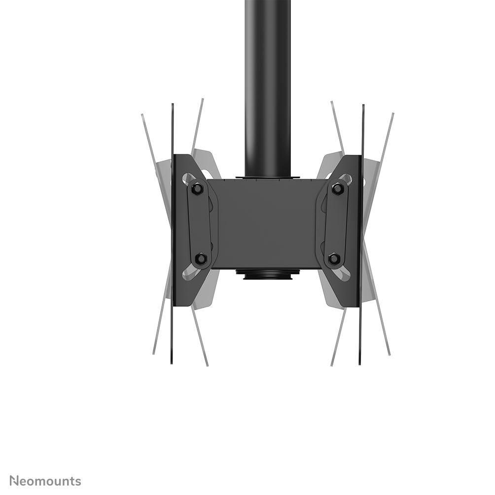 Neomounts TV Deckenhalterung für zwei Bildschirme, neigbar, schwenkbar, drehbar (VESA 200x200) CL35-340BL22
